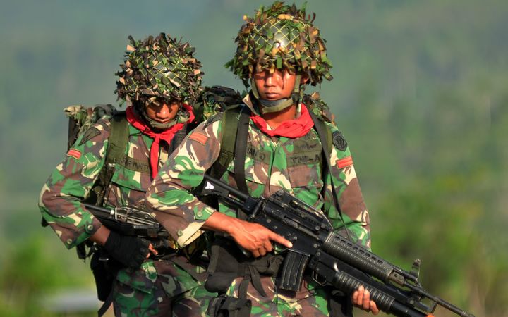 Indonesian soldiers Photo: AFP