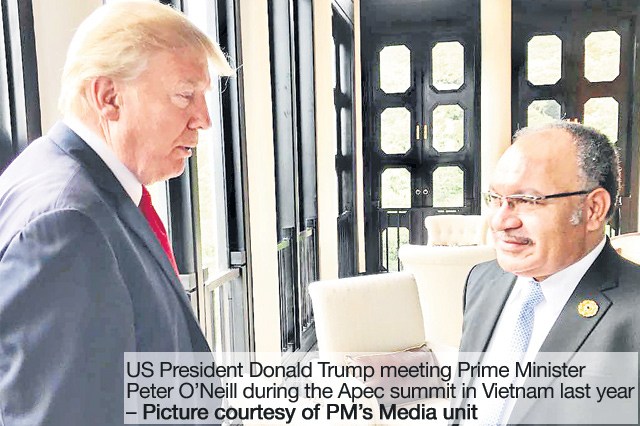 Donald Trump’s attendance at the Apec meeting in PNG