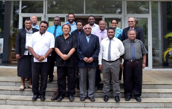 Members of the MSG Secretariat and Honorable Ministers of the Solomon Islands Parliament.