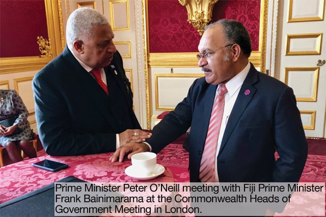 PNG Prime Minister and Fiji Prime Minister