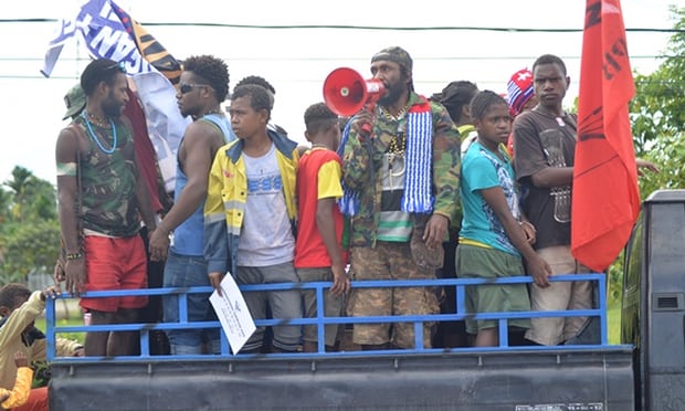 At least 37 Papuans remain behind bars for peaceful acts of free expression or expressing solidarity with the independence movement. Photograph: freewestpapua.org