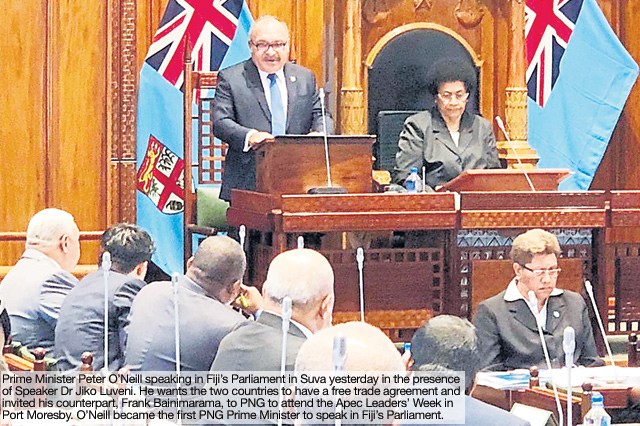 O’Neill opens trade door to Fiji