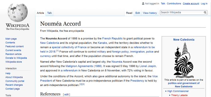 Nouméa Accord, From Wikipedia, the free encyclopedia