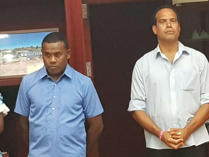 New minister of land Alfred Maho and New Minister of Foreing affair