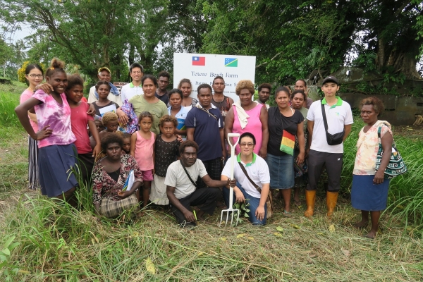 TTM officers with some of the local farmers during the training.