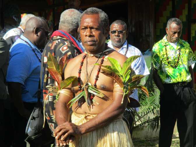 New President of the Malvatumauri Council of Chiefs, Chief Willy Plasua.