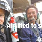 Helikopter jemput caleg perempuan yang terancam