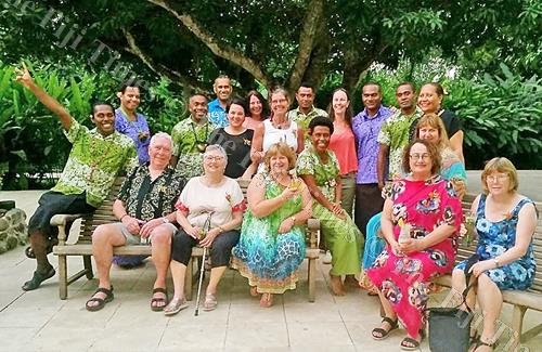 Foodies in the courtyard. Picture: SUPPLIED