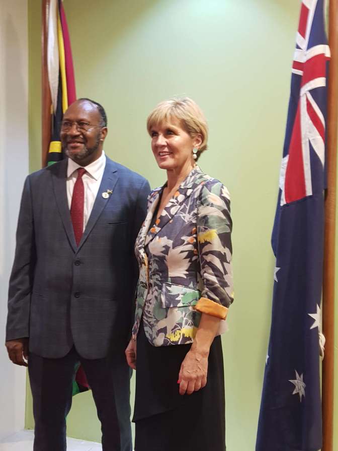 Vanuatu's prime minister has met his Australian counterpart