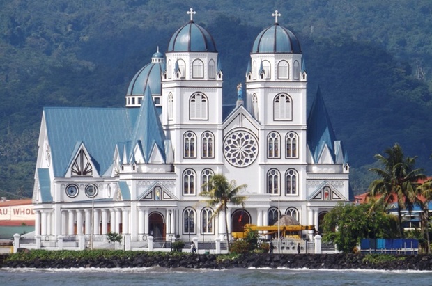 Catholic Cathedral in Apia in Samoa Photo: RNZI/ Autagavaia Tipi Autagavaia