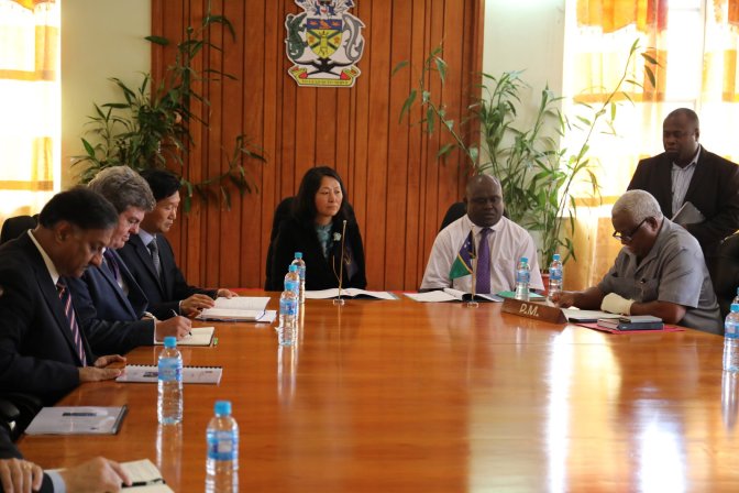 Minister Rick Houenipwela and Asian Development Bank (ADB)